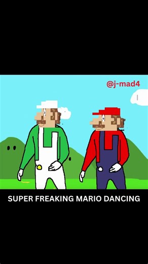 SUPER FREAKING MARIO DANCING #animation #amv #scratch #meme #old
