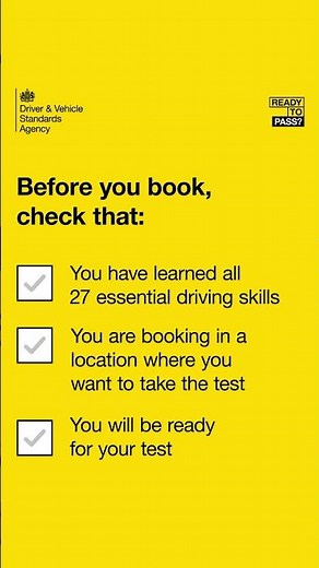 The rules for booking a driving test are changing from 31 March 2026