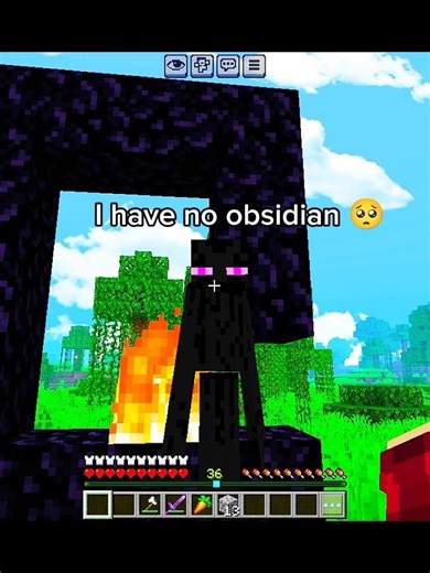 Enderman Was Crying… So I Helped Him ☺️ #trending #shorts