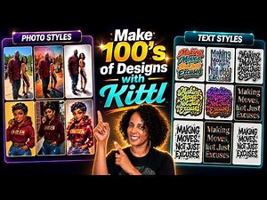 Stop Designing From Scratch! Make 100+ T-Shirt Graphics With AI |Kittl Design Styles NEW!