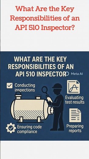 API 510 Inspector Duties: Responsibilities of API 510 Pressure Vessel Inspector #shotsyoutube