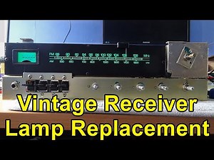 Replacing Bulbs, Lamps Rotel RX 150A Receiver, Backplate, Tuning Meter, Dial Pointer panel vintage