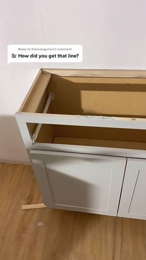 Reply to @therealaguilars scribing #diy #diyer #fyp #woodworking #foryou #whatilearnedtoday #constructiontips #tips #contractor #kitchen #renovation