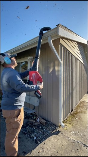 15K views · 163 reactions | New Gutter Blower Attachment From ​⁠ Milwaukee Tool sure makes it easier! #diy #helpingothers | That Fix It Guy | Facebook