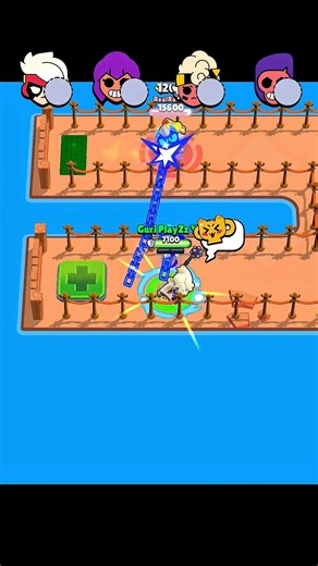 Which Brawler Can Kill Doug Before He Reaches End?🤔✨ #shorts #brawlstars