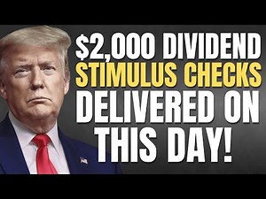 $2,000 TARIFF STIMULUS CHECK UPDATE | TRUMP ANNOUNCES DELIVERY DATE