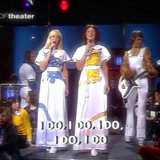 Abba with ‘I Do, I Do, I Do, I Do, I Do’ on ‘Disco’ (West German program), 1975.✨🎤💖 . . . . #abba #idoidoidoidoido #abba1975 🤍🤎🤎♥️
