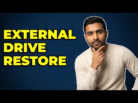 Can I Restore My Data To An External Drive?