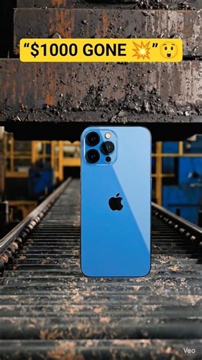 iPhone 13 Pro Max Gets Crushed 😳🔥 Don’t Blink! #Shorts