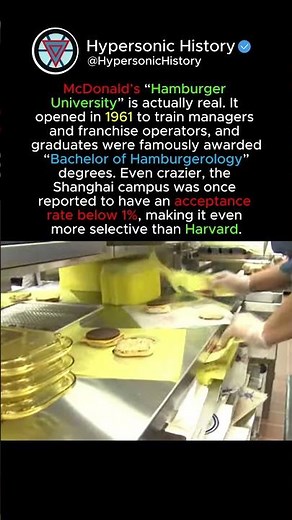 The McDonald’s University Nobody Talks About 😲 #shorts #history