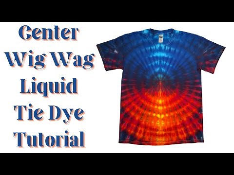 Tie-Dye Designs: WigWag Center Fold Liquid Tie Dye Tutorial