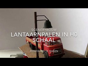 Make lampposts in h0 scale