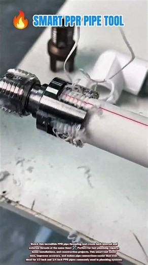 🛠️ Amazing PPR Pipe Threading Tool! Create Internal & External Threads in Seconds