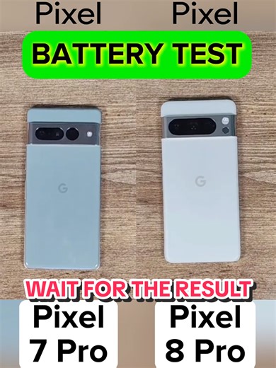 Pixel 7 Pro vs Pixel 8 Pro Battery Test Comparison