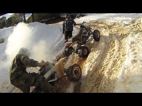 Yamaha Warrior 350 Leaves Two Banshee ATVs Behind