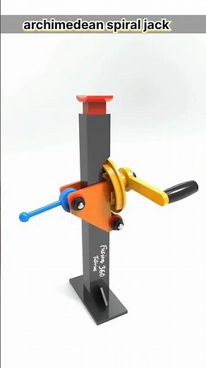 archimedean spiral jack #engineering #mechanic #cad #solidworks #fusion360 #viral #short #jack #3d
