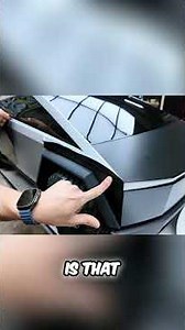 Peel-and-Stick Wrap Perfection on a Mini Cybertruck #CarMods #DIY #Satisfying