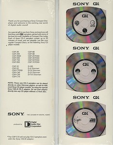 Various - Sony CD3 Promo Sampler Pack