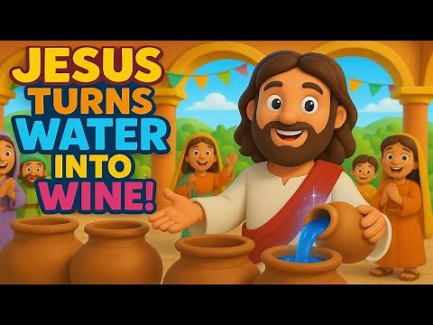 Jesus Turns Water into Wine | Bible Story for Kids | Miracles of Jesus Animated