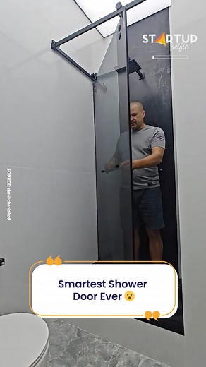A shower door… but make it clever 🚿🤯 | Startup Selfie