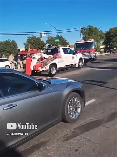 Deputy rolls through CHP Vehicle collision CODE-3#trending