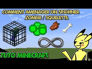 Comment aménager un SPAWNER ZOMBIE / SQUELETTE 1.18+ /1.17 - JAVA / BEDROCK - Tuto minecraft