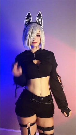 More phonk trends with 2B 🖤 #cosplay #animegameycosplay #cosplaygirl #2b #nierautomata