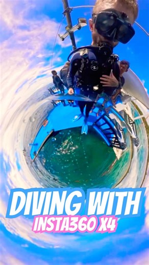 Final Dive in Panglao 🇵🇭 Dropping Into the Deep Blue with My Insta360 X4 #panglaobohol #scubadiver