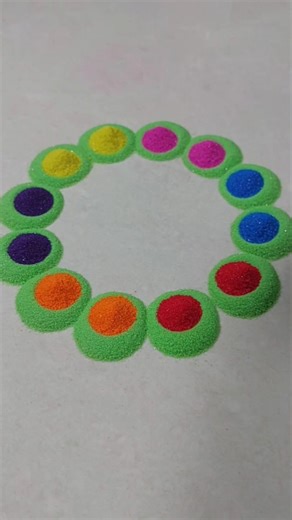 💝🌸Attractive Rangoli design...#viralvideo #trending