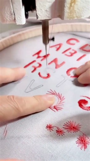 How to practice letters with free hand machine embroidery