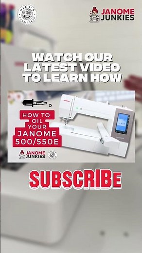 Janome 500/550E owners… this one’s for you!❤️