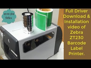 How to Download Driver & Install zebra zt230 label printer software & Paper setup