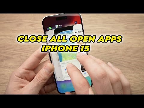How To Close All Open Apps on iPhone 15/ Pro / Plus