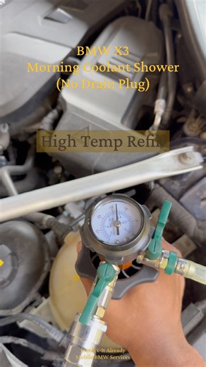 BMW X3 Coolant Service #mobilemechanic #houston #bmw #x3