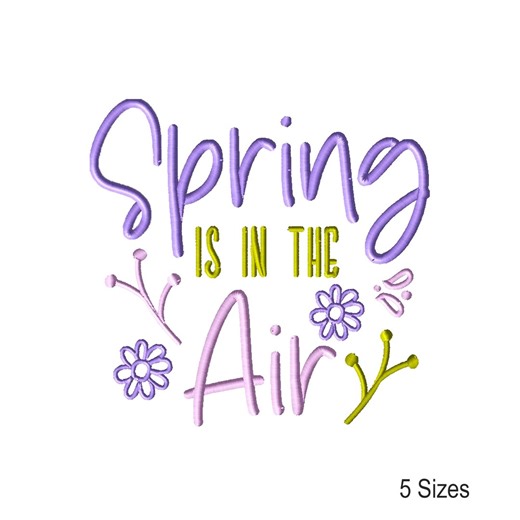 Easter Machine Embroidery Design: Spring Instant Download Embroidery Files (5 Sizes) - Etsy