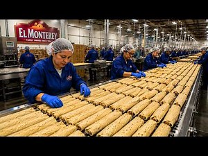 Inside The Massive El Monterey Factory: How Millions of Frozen Taquitos Are Made! 🏭