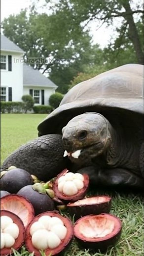 AMAZING ASMR: WATCH THIS GIANT TORTOISE EAT A FEAST #Feast #Eating