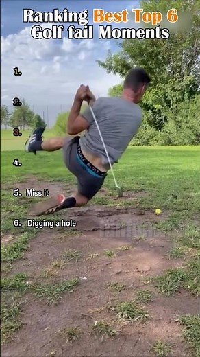 Ranking Best Top 6 Golf fail Moments