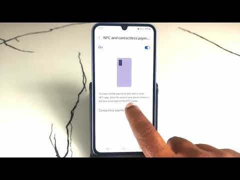 how to turn on NFC and contactless payments on samsung galaxy a35 5g