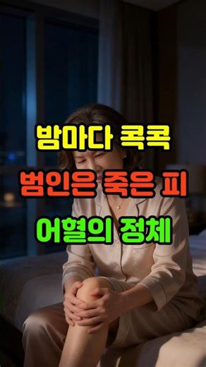 밤마다 콕콕 찌르는 통증? 범인은 몸속에 뭉친 '죽은 피'입니다#어혈 #야간통증 #시니어건강 #불면증탈출 #혈액순환 #건강습관 #죽은피 #통증관리 #중장년건강 #한방정보