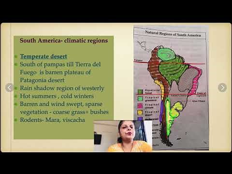 Climatic regions, Vegetation and Wildlife- South America