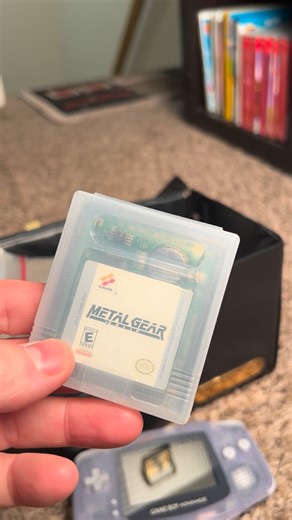 Joe on Instagram: "Metal Gear Solid for GameBy Color played on GameBoy Advance #retrogaming #gameboy #metalgearsolid gear solid"