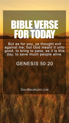 Genesis 50:20 | Encouraging Bible Verse For Today #scriptureoftheday