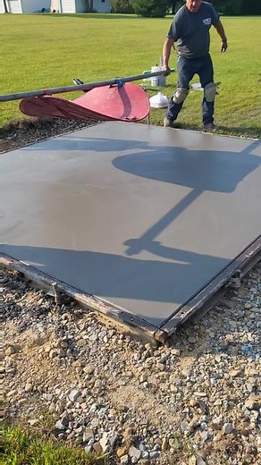 Stamped Concrete Compass Design for Concrete Pads