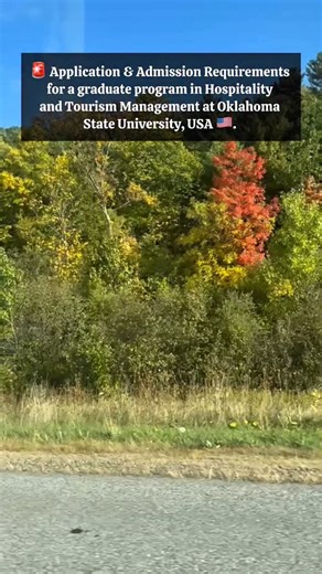 Dr. Oludayo Sokunbi on Instagram: "🚨 Application & Admission Requirements for a graduate program in Hospitality and Tourism Management at Oklahoma State University, USA 🇺🇸. 📍Priority Application Deadline: January 13, 2026 📍Academic Requirements: ▪︎ Minimum 3.25 cumulative GPA (4.0 scale) ▪︎ Completed M.S. thesis ▪︎ Prior coursework in research methods and statistics ▪︎ Standardized Test Scores 》GRE or GMAT scores are required for admission. Applicants with demonstrated research excellence m