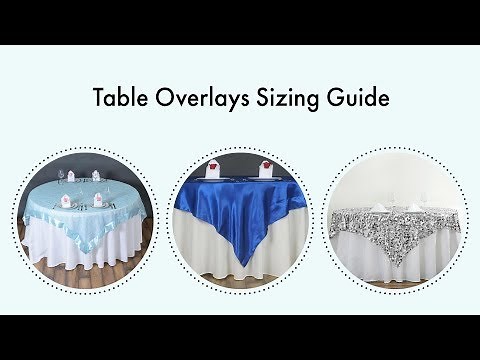 Table Overlays Sizing Guide | BalsaCircle.com