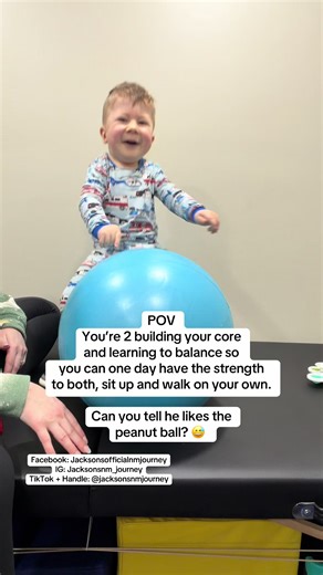 Building Core Strength on a Peanut Ball