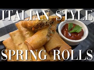 Italian Style Spring Rolls | Italian Style Lumpiang Shanghai | ChefJ Kitchen N Tour