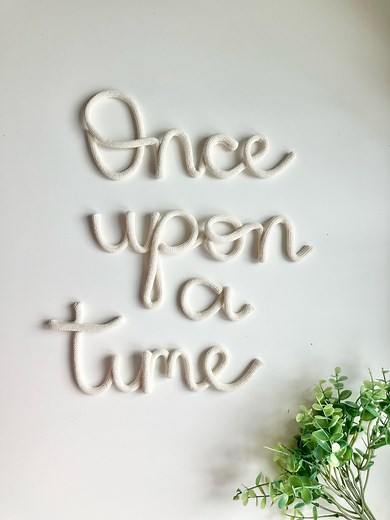 Once Upon a Time Sign-perfect for Nursery or Book Nook Decor - Etsy