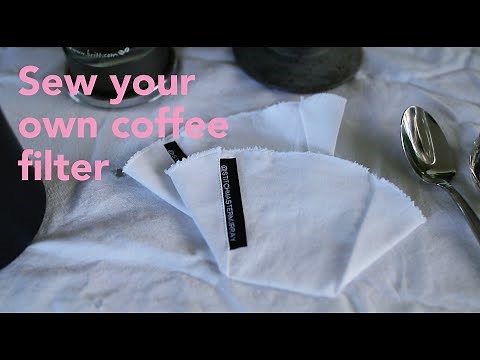 Sew Your Own Reusable Coffee Filter | Free Pattern Included